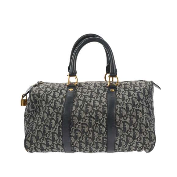 Dior Handbags - CHRISTIAN DIOR Bowling Handbag in Blue Fabric